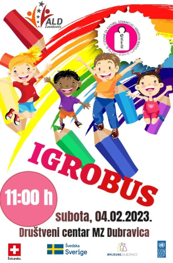 IGROBUS U DRUŠTVENOM CENTRU DUBRAVICA 4.2.2023